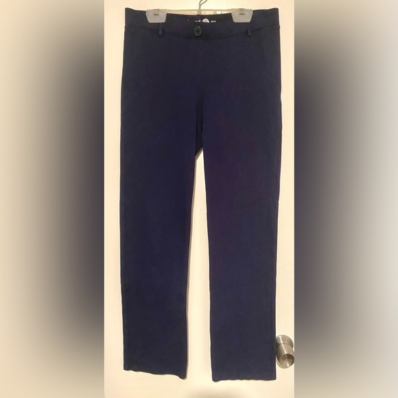 Betabrand Pants - Betabrand Women's Classic Dress Pant Yoga Pant Straight Leg Navy Petite Small